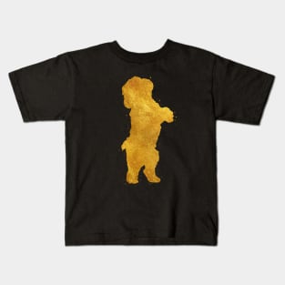 Bichon frise breed golden art Kids T-Shirt